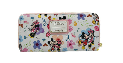 Minnie and Mickey Mouse Floral - Wallet LoungeFly Disney