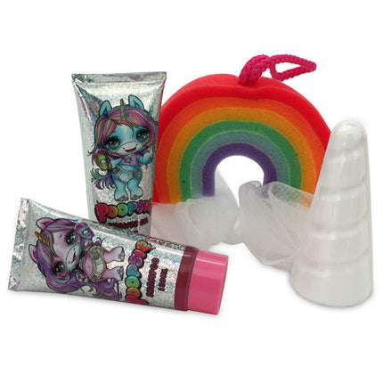 Set Gift Bagnoschiuma en Unicorno spons